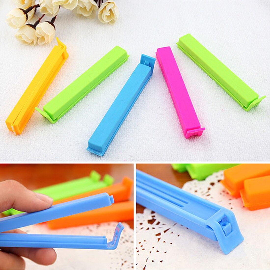 5 Pcs/10 Pcs Househould Voedsel Snack Opslag Sealing Zak Clips Sealer Klem Voedsel Zak Clips Keuken Tool voedsel Close Clip Seal