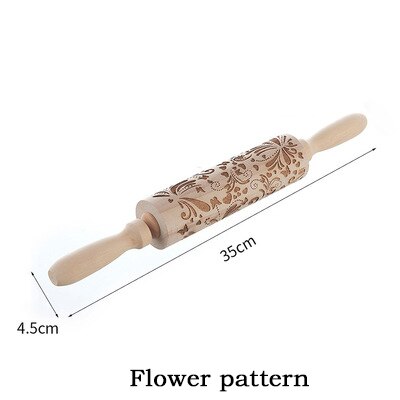 Kerst hert cartoon bakken deegroller taart koekje fondantdeeg gegraveerde roller rendier sneeuwvlok fondant taart reliëf: D.bloem