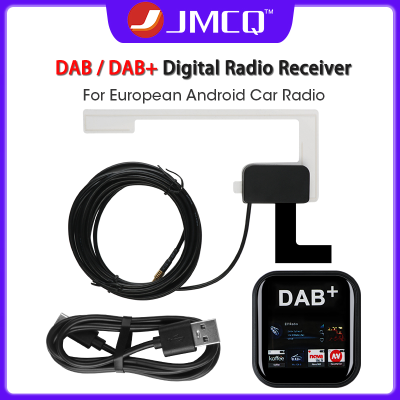 JMCQ DAB/DAB+ Antenna With USB Adapter Universal Android Car Radio GPS Stereo Receiver Europe DAB DAB+ Signal Head Unit Player