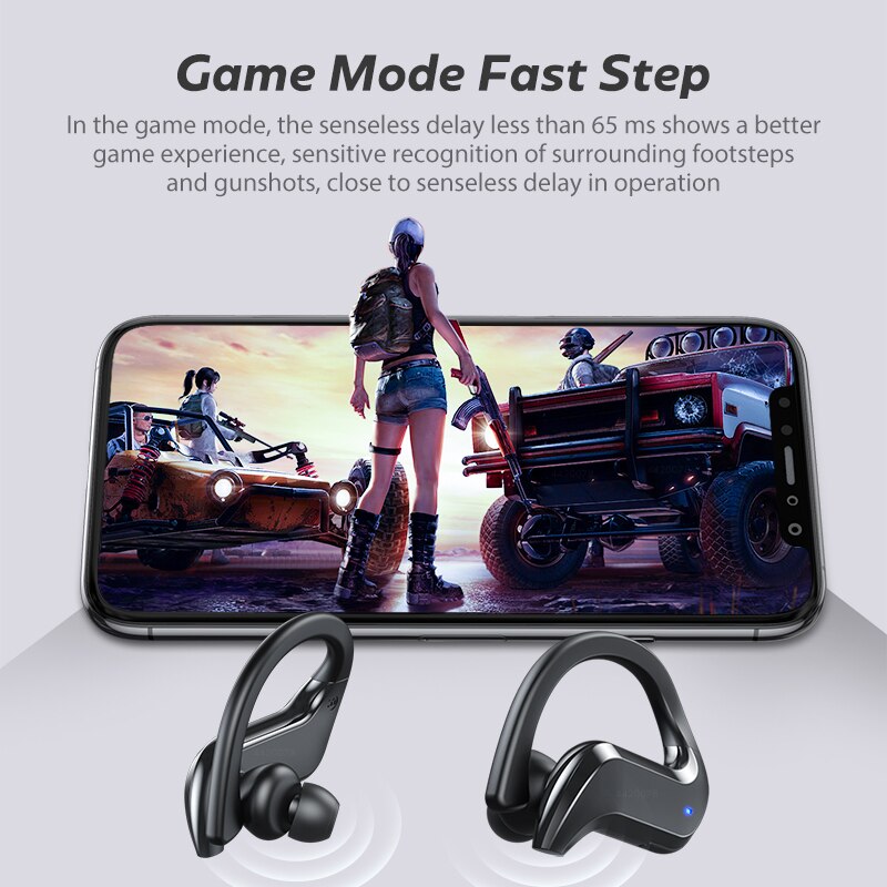 MD03 Tws Bluetooth 5.0 Koptelefoon Draadloze Koptelefoon Beengeleiding 9D Hifi Stereo Sport Headsets Handsfree Auriculares