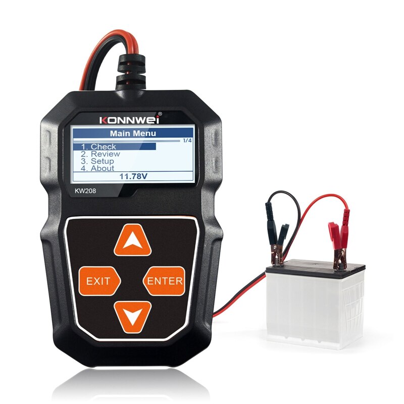 Car Motorcycle Battery Tester 12V 6V Battery System Analyzer 2000CCA Charging Cranking Test Tools for the Car