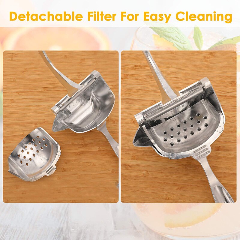 Aluminium Alloy Manual Juice Squeezer, Fruit Juicer Hand Squeezer, Easy Use Heavy Duty Lemon Citrus Juicer Kitchen Accessories