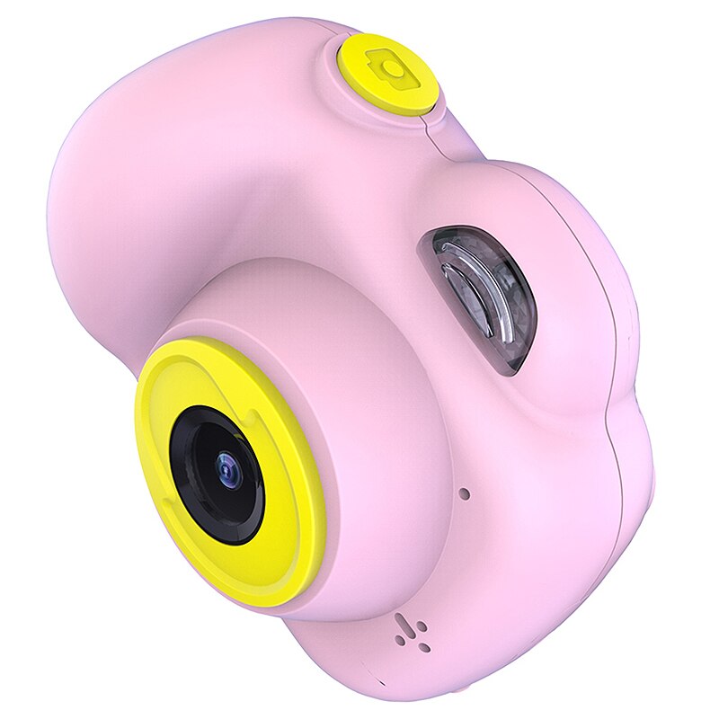 K9 Digitale 1080P Mini Kamera 2 Zoll Karikatur Nette Kamera Spielzeug freundlicher Geburtstag Kleinkind Spielzeug freundlicher freundlicher Kamera (rosa)