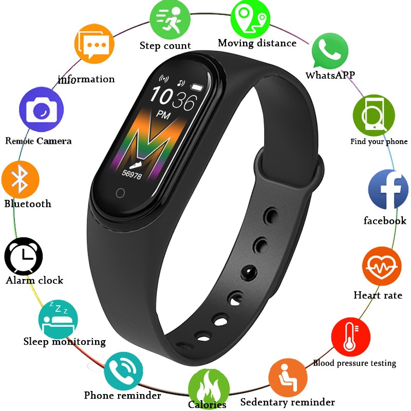 M5 Sport Smart Horloge Mannen Bluetooth Horloge Polsbandje Vrouwen Call Smartwatch Spelen Muziek Armband Smartband