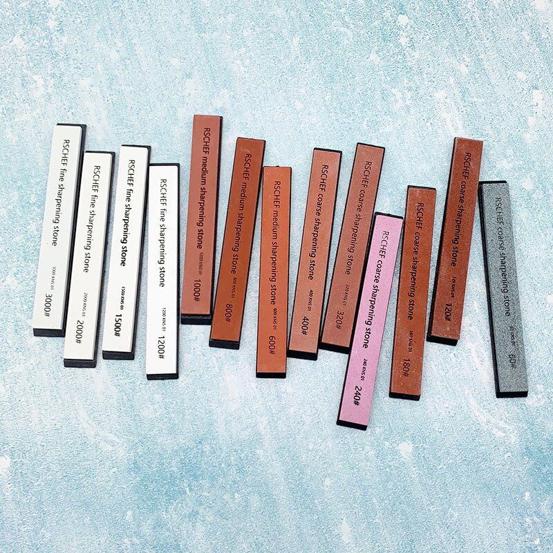 Small sharpening stone with base for kitchen knife Fixed angle sharpener outdoor whetstone Apex edge White corundum