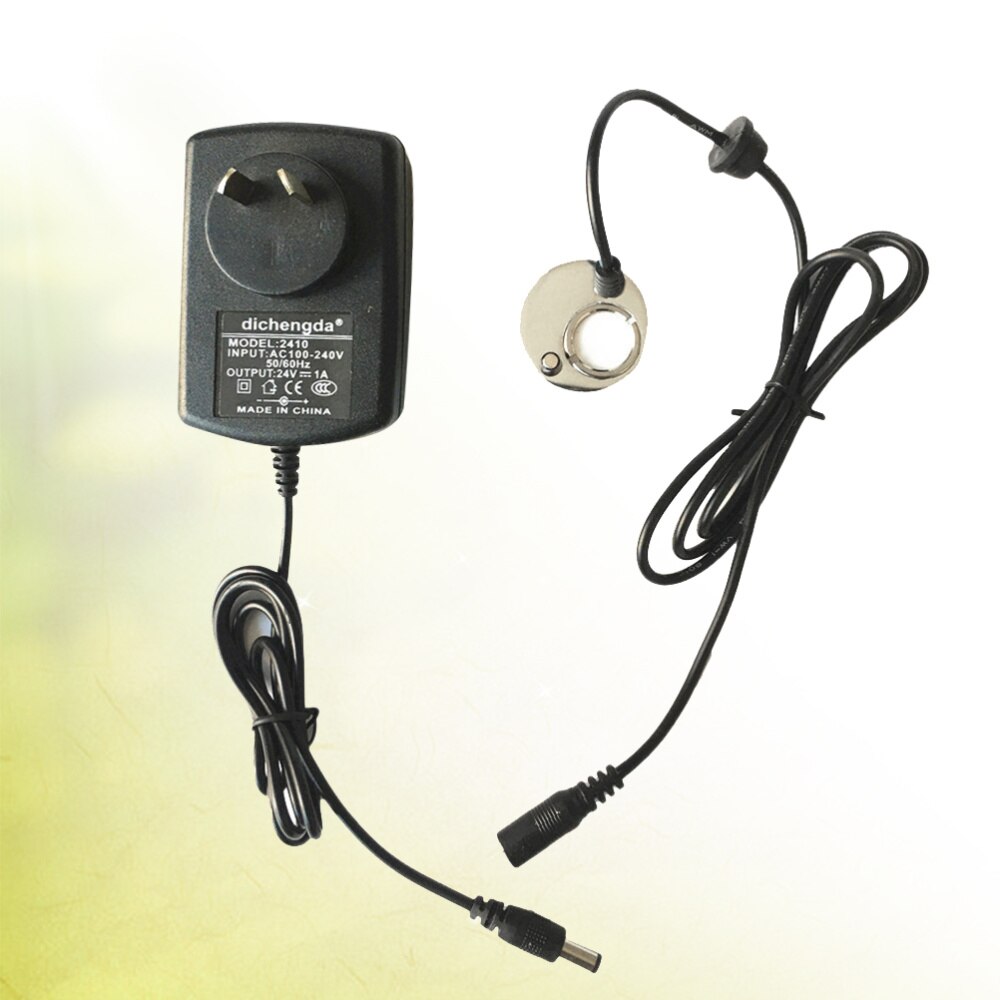 Ultraschall Vernebler Wasser Brunnen Teich Zerstäuber Nebel Hersteller für Aquarium Bonsai Handwerk Kaffee Tisch Aquarium mit UNS Stecker (bla: Schwarz AU Stecker