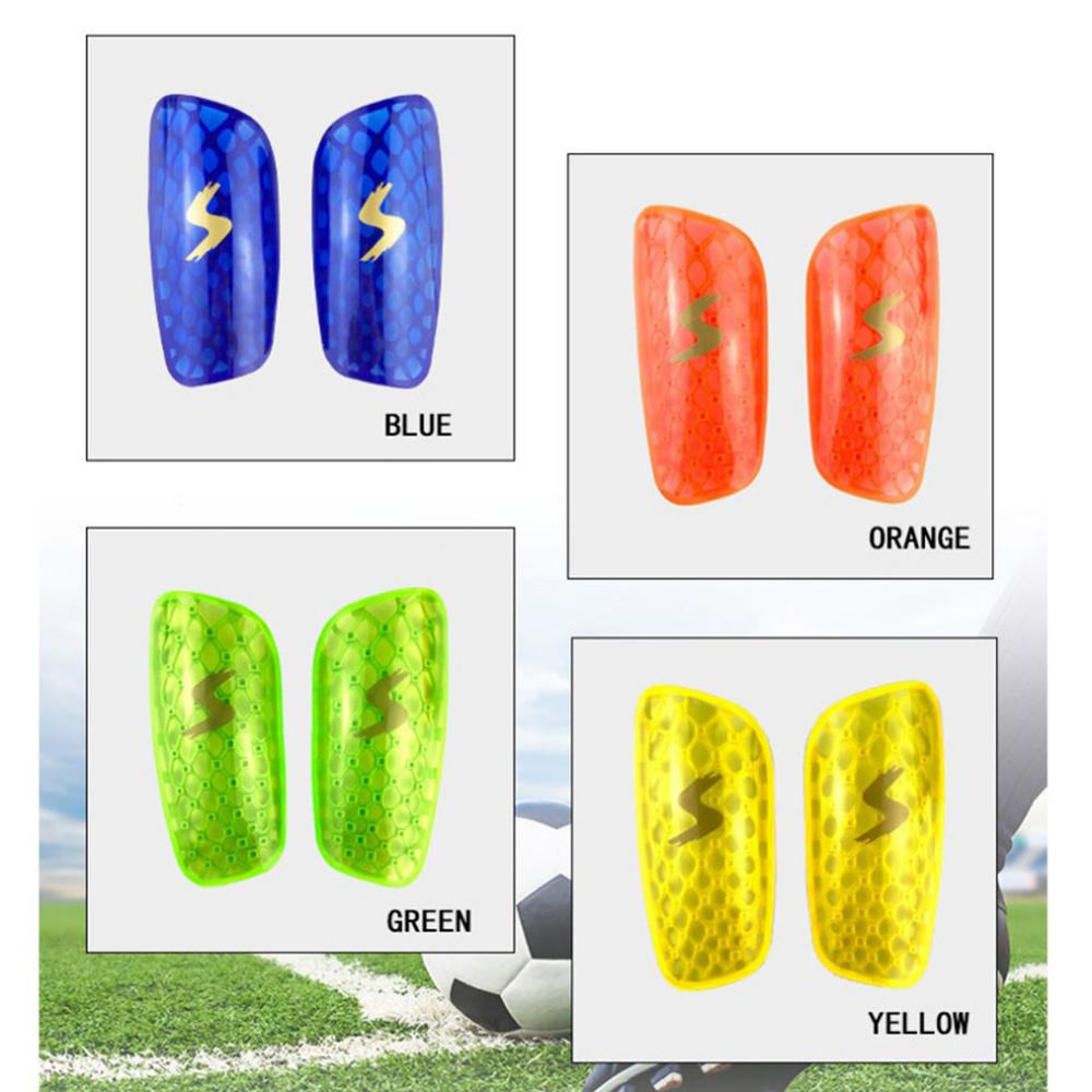 1 Pair Football Shin Pads Plastic Soccer Guards Leg Protector For Kids Adult Safety Plate Breathable Shin Guard