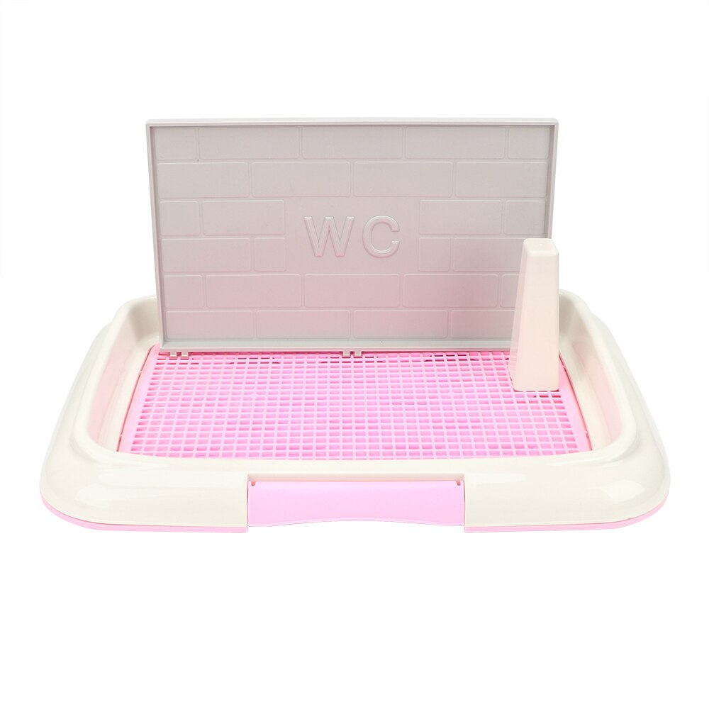 NICEYARD chien toilette pot chiot litière bac pipi formation toilette pour animaux de compagnie toilette facile à nettoyer bassin de lit treillis produit pour animaux de compagnie: Rose