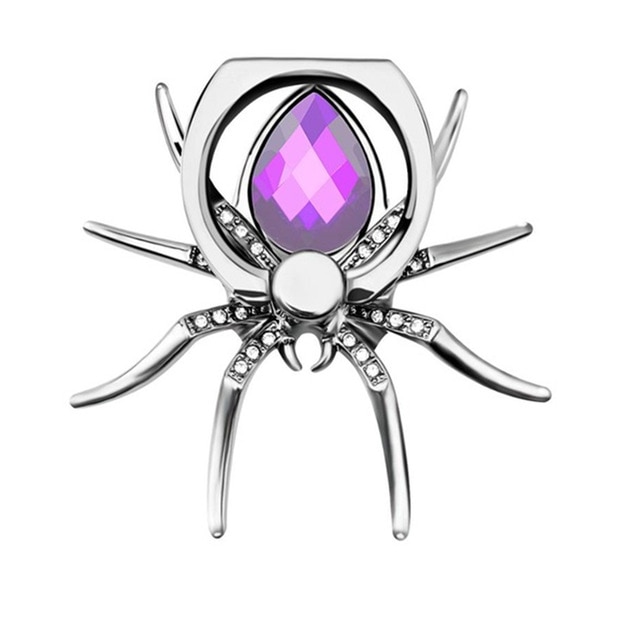 Suporte de dedo para celular, suporte de metal para celular com rotação 360 para samsung s10 e iphone x, 1 peça acessórios do telefone: ROXO