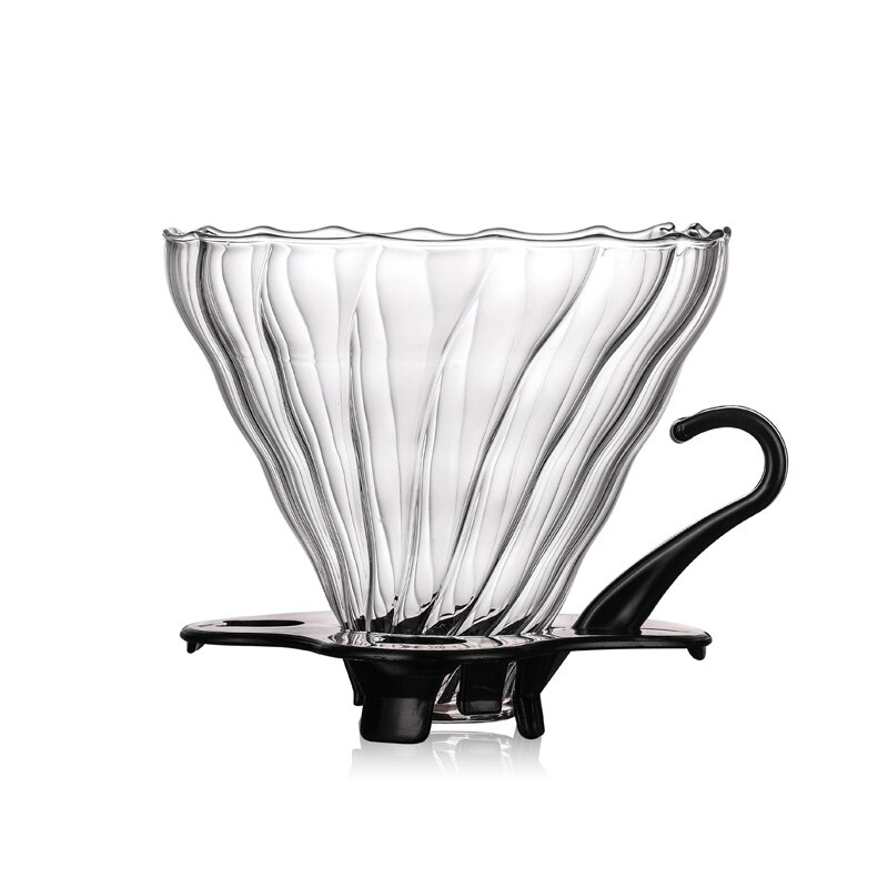 Herbruikbare Glas Koffie Filter Hittebestendige Koffie Drip Filter Praktische Kopje Koffie Filter Trechter Duurzaam Koffie Accessoire: 1 people / petal