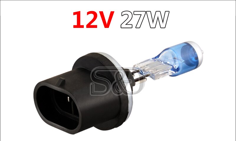 1 Uds H27 880 881 faros luz halógena 27W H27W 3000K 5000K luces antiniebla DE COCHE 12V blanco amarillo ámbar coche estilo