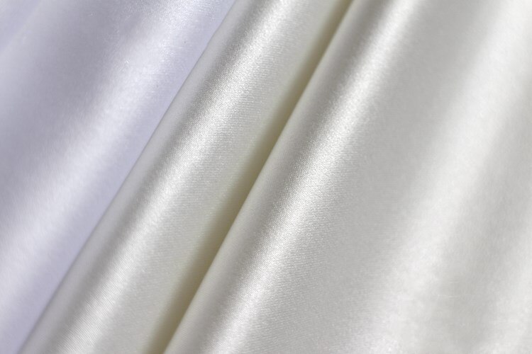 Nova moda decoração do casamento tecido de poliéster cetim de seda tecido de cetim de casamento tecido para costura e decoração de festa rs2053