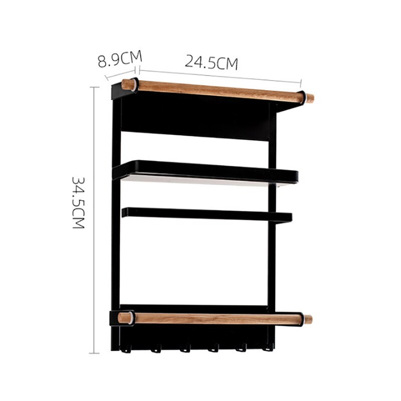Étagère de rangement magnétique pour réfrigérateur, porte-rouleau de serviettes en papier, organisateur à suspendre pour Machine à laver, fournitures de cuisine à domicile