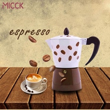 MICCK Mocha Coffee Maker Aluminum Mocha Pot Espresso Percolator Pot Gas Stove Heating Coffee Pot Italian Maker Barista Tools