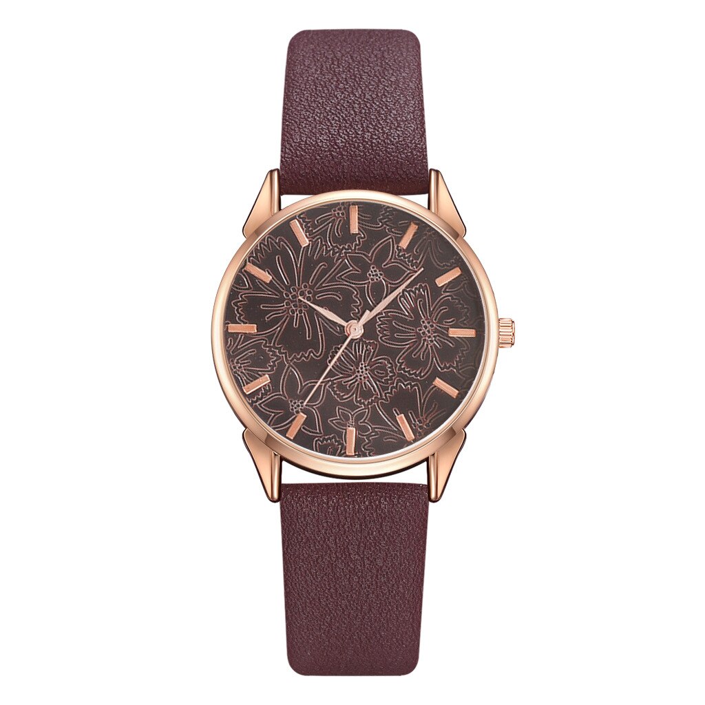 2022 4Ps Eenvoudige Mode Mode Horloge Quartz Horloge Vrouwen Klassieke Pu Band Dames Horloge Reloj De Señoras: 2