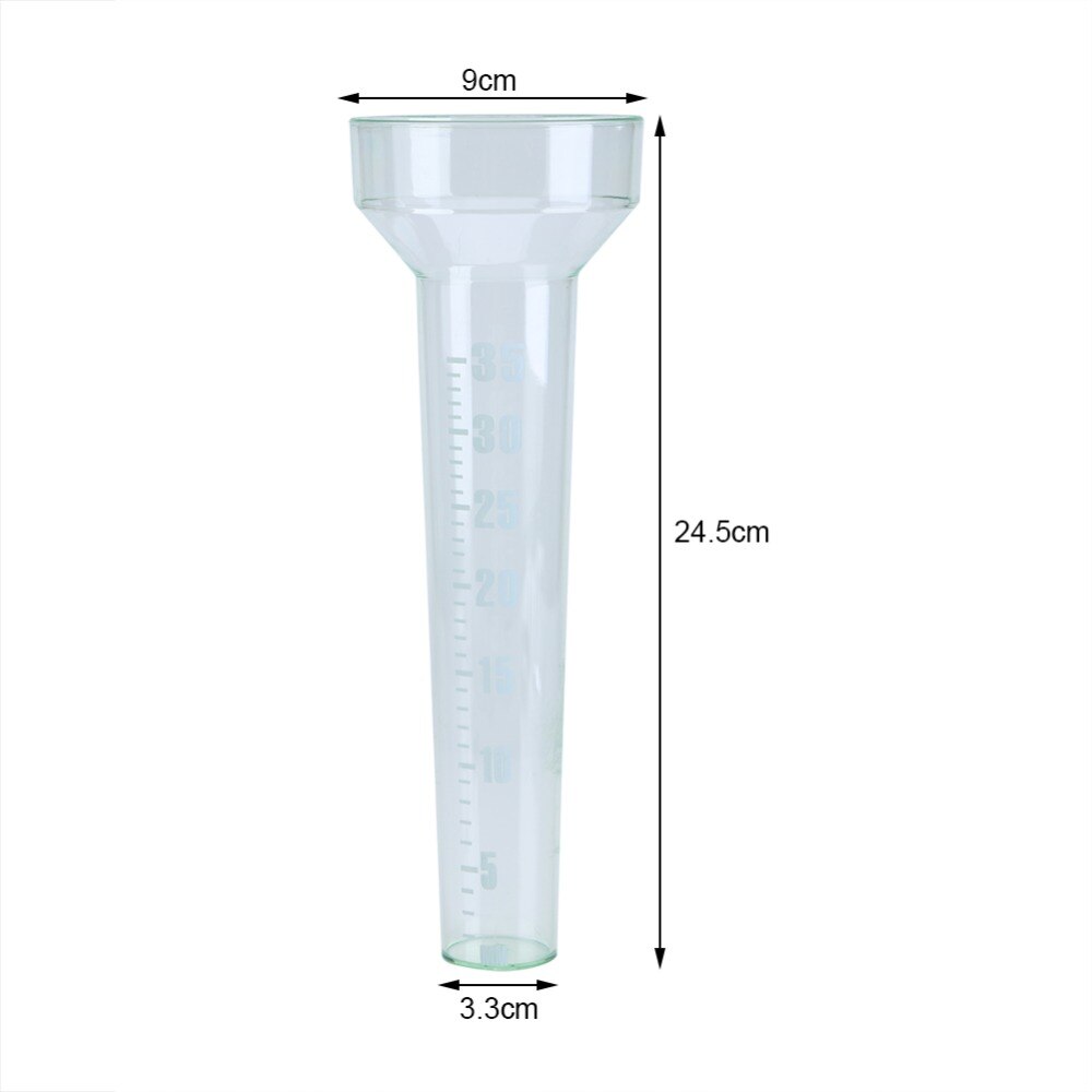 1PCS Plastic Rain Gauge Tube Accurate Measurement for Garden Outdoor Yard 35mm Capacity Measurement Tool