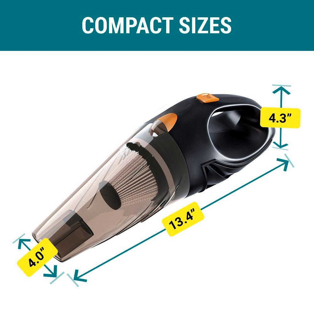4800pa Strong Power Car Vacuum Cleaner 120W with Handbag 4.8KPA Cyclonic Wet/Dry Auto Portable Vacuums Cleaner 2 HEPA