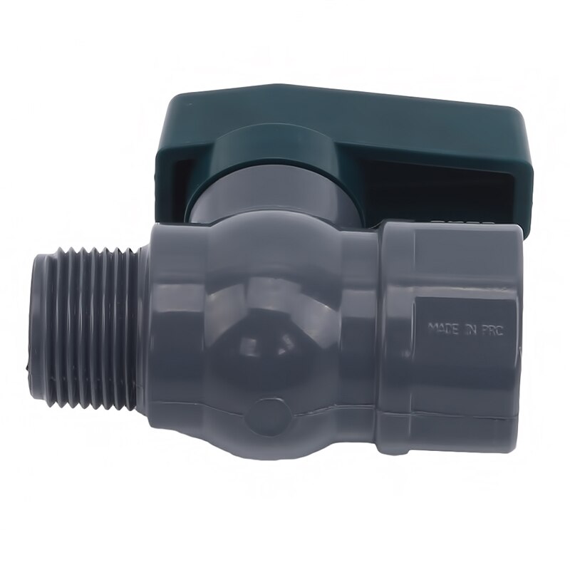 Pvc Garden Hose Adapter For Rain Barrels Garden Spigot Water Tanks Ponds Aquariums Plastic Simple Embedded Ball Valve