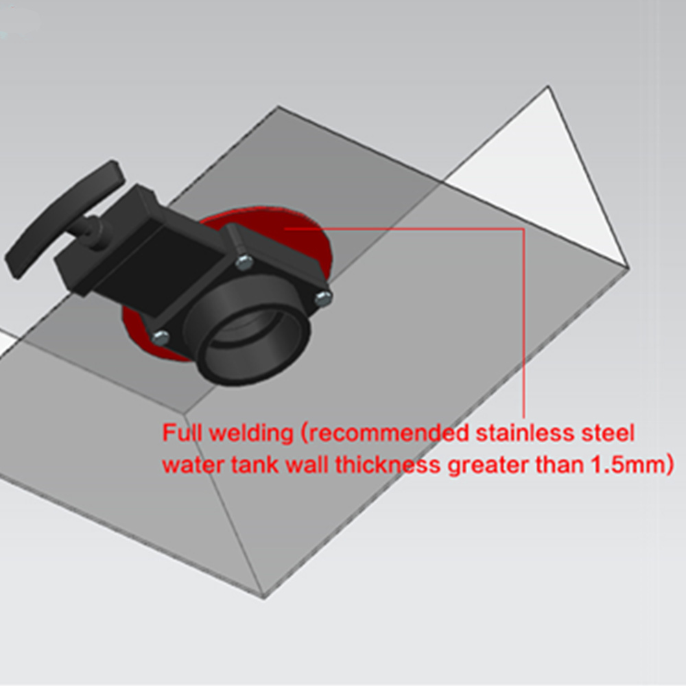 ALWAYSME RV Water Tank Waste Valve For Stainless Steel Water Tank