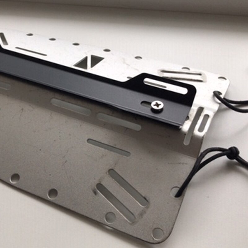 Duikuitrusting achterplaat enkele tank adapter achterplaat achterplaat ondersteuningsbeugel duiken onderwater achterplaat adapter,zilver