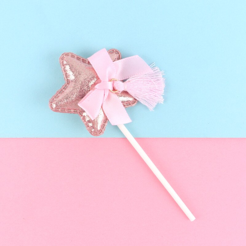 Cakelove 1 pcs crown star heart cake topper birthday cake decoration baby shower kids birthday party wedding favor supplies: 02 star