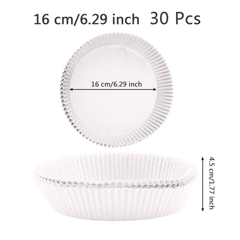 Airfryer Siliconen Pot Lucht Friteuses Oven Bakplaat Gebakken Pizza Kip Mand Mat Vierkante Ronde Replacemen Grill Pan Accessoires: white