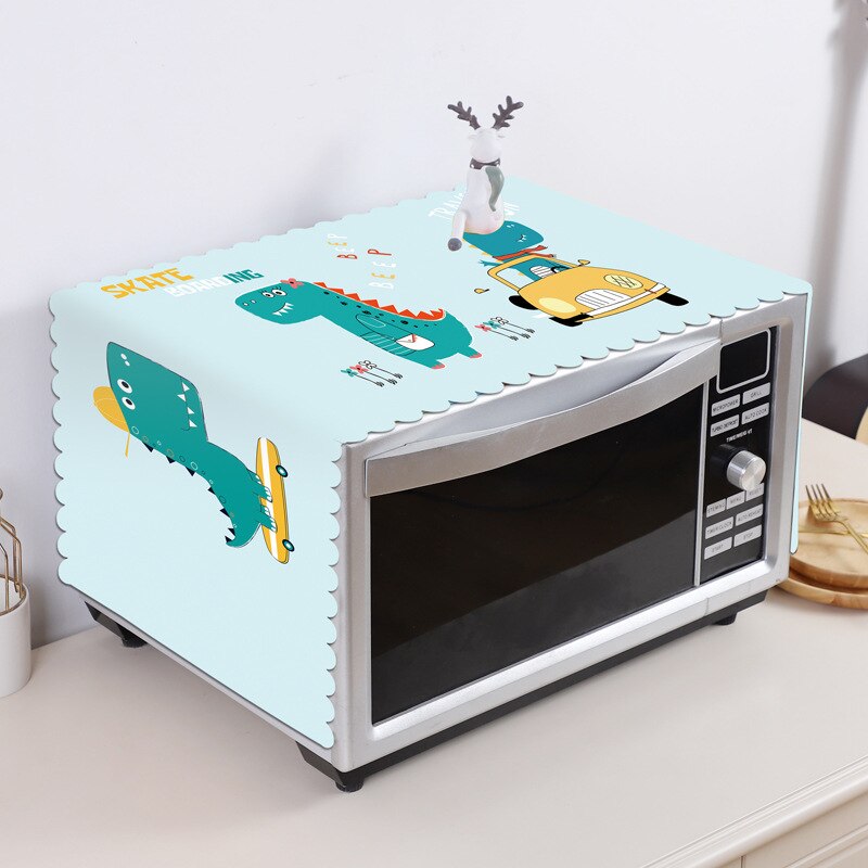 Kitchen Microwave Cover Simple Oven Refrigerator Hood Oil Dust Cover Kitchen Accessories Supplies Home Decoration: G