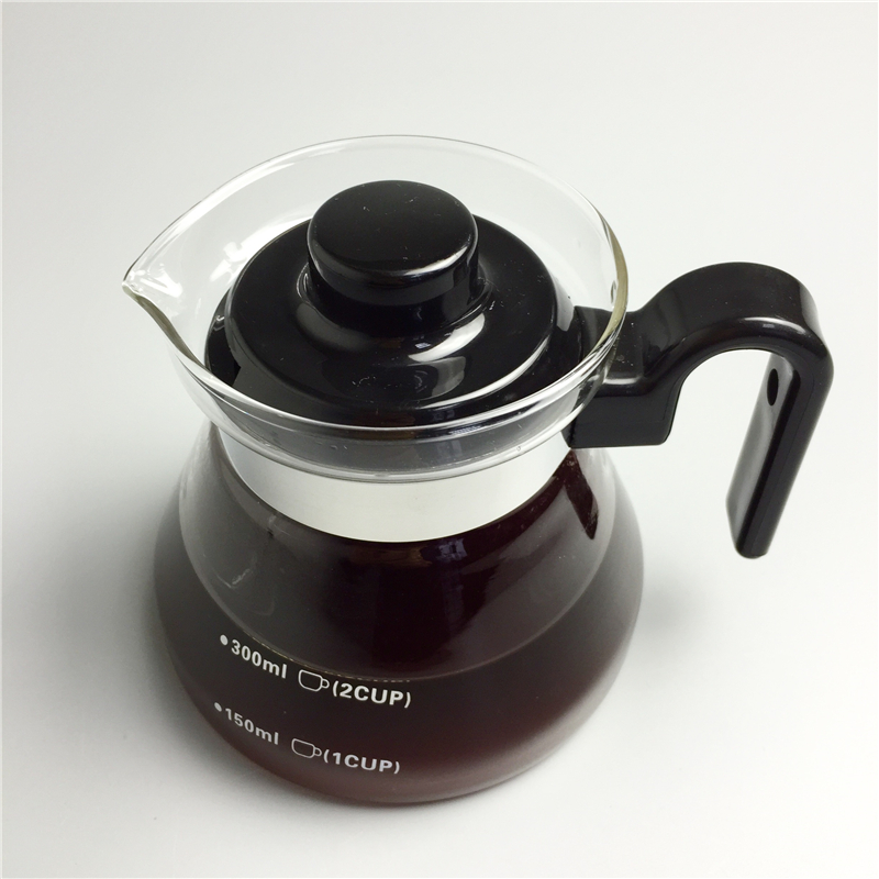 350ml théières en verre pour cafetière, bouilloire, théière, théière, verre résistant à la chaleur, peut être chauffée directement à la flamme nue
