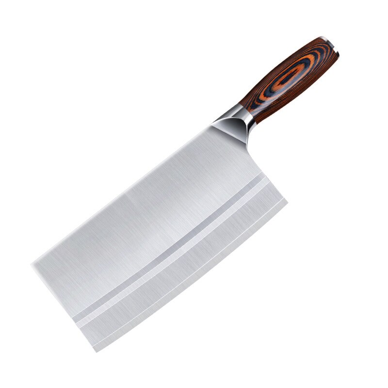 8 inch chinees mes, slagersmes, snijgereedschap, chopper, 7 cr 17 mov roestvrijstalen vleesmes, groentesnijder, keukenkoksmes: 01