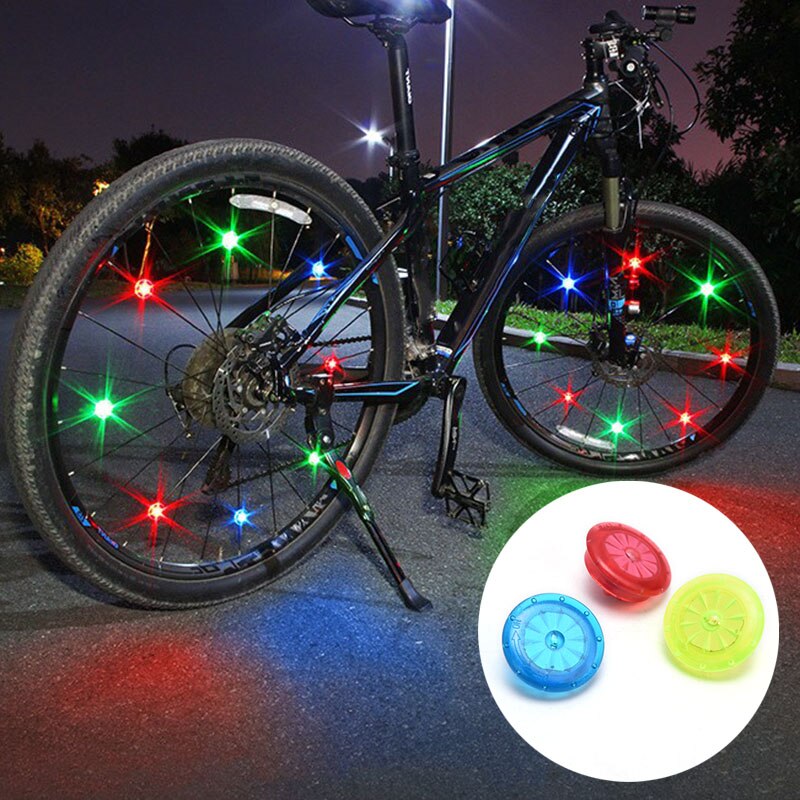 1Pc Bike Wiel Verlichting Fiets Spoke Lights Led Neon Lamp Waterdicht Lichten