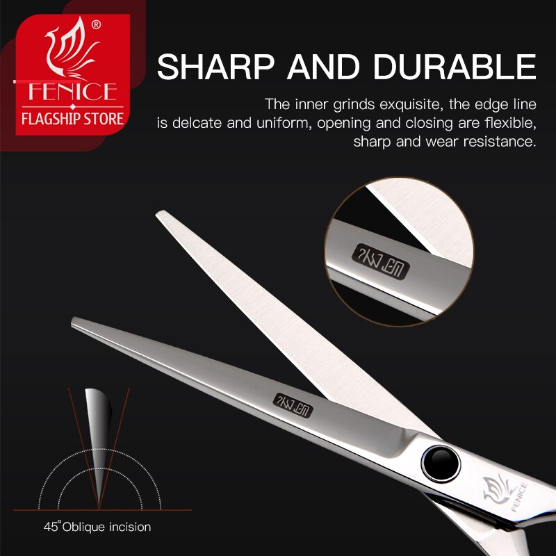 Fenice 6 inch Hair Cutting Thinning Scissors Set Hairdressing Shears Children's Family Combination Tools Set