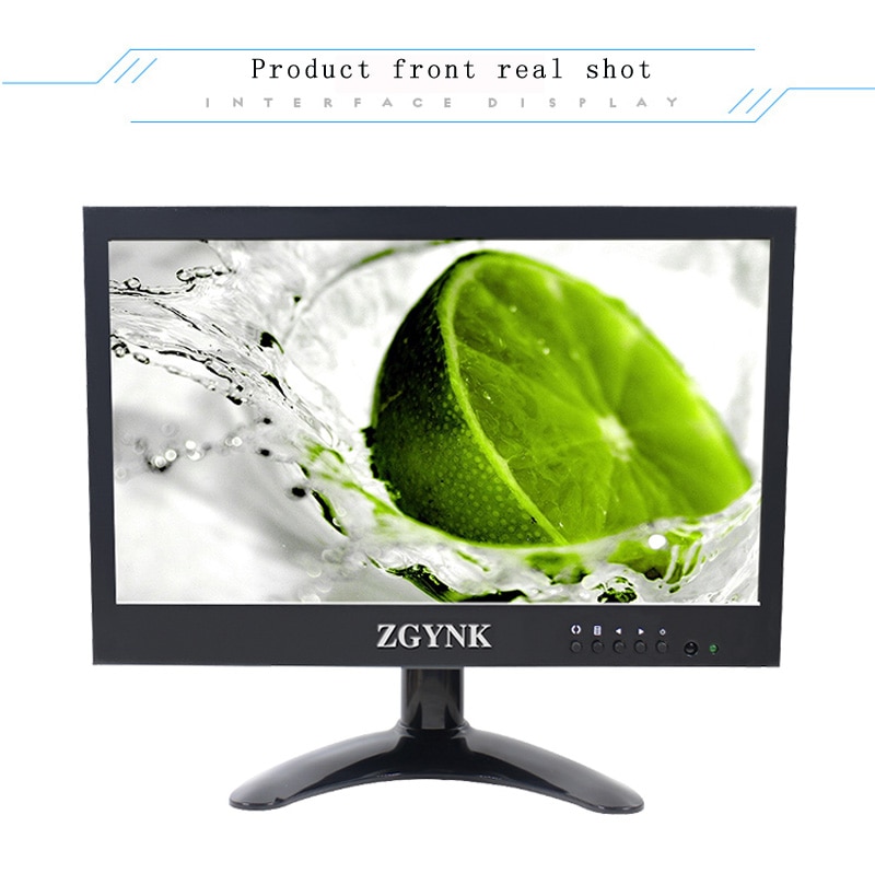 10.1 polegada led monitor de segurança lcd hdmi monitor de computador bnc interface hd monitor