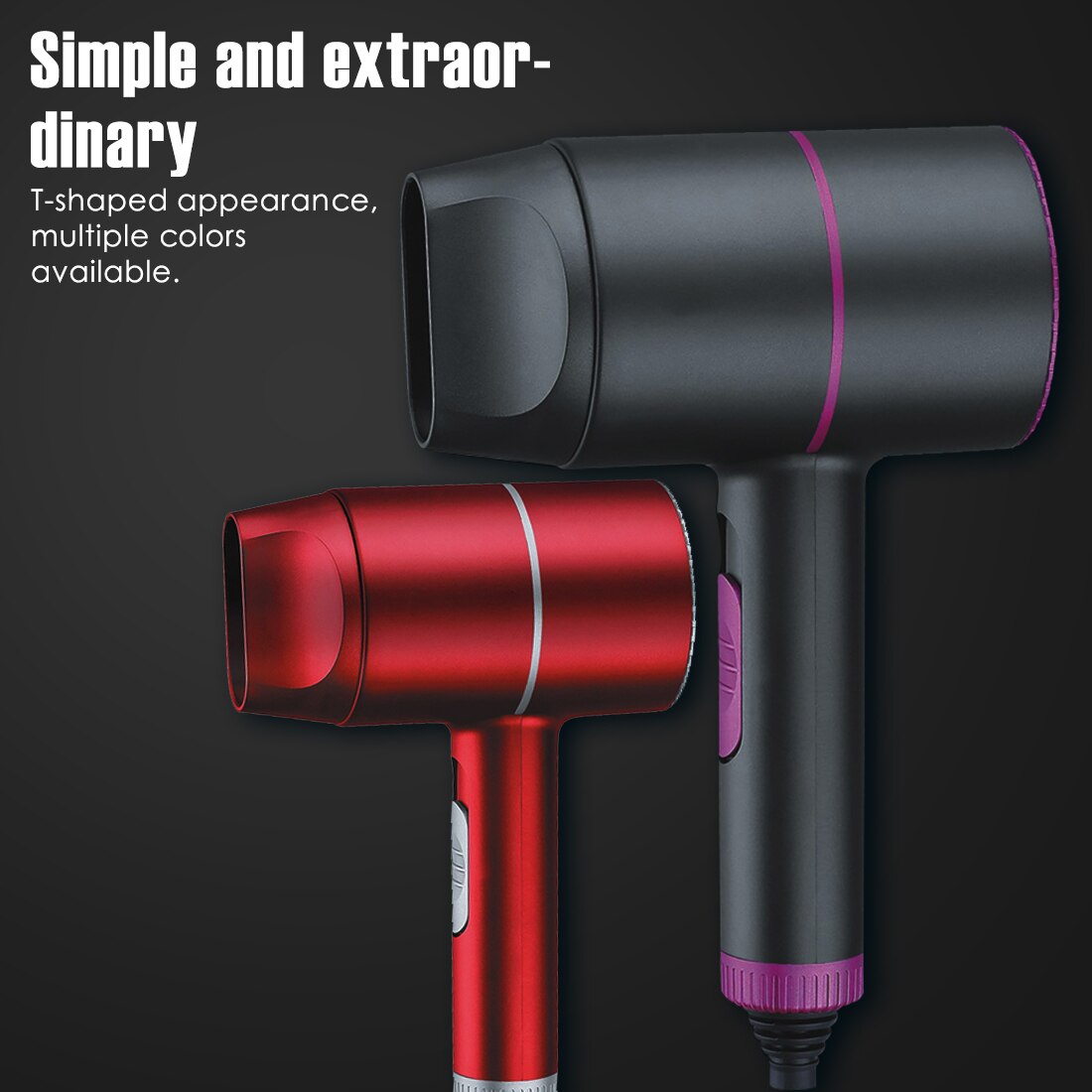 Secador de pelo de anión de alta potencia 2000W, secador de pelo para salón, secador de pelo nutritivo, pequeño martillo, herramienta de modelado de aire y frío