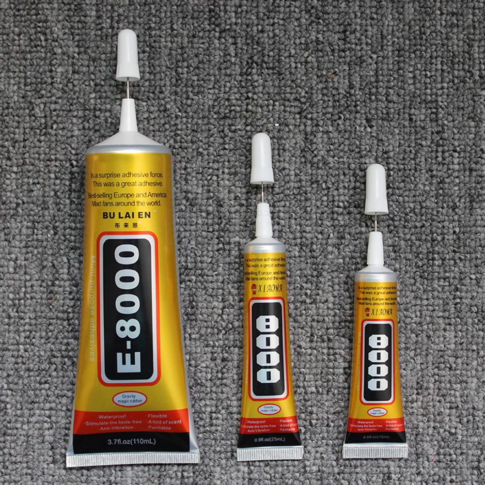 50ml E8000 multiusos Universal pegamento coche DIY cuero adhesivo diamante pegamento para joyería auricular sellador teléfono móvil pantalla