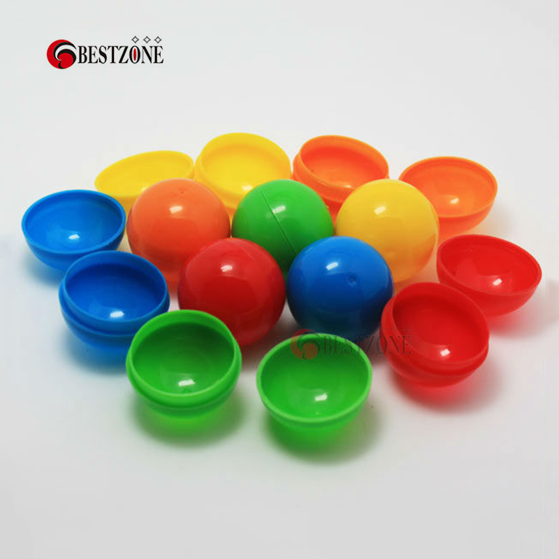 20Pcs/Lot Diameter 40MM Plastic Toy Capsules Colorful Mixed Empty Balls Container Eggshell Very For Kids From Factory