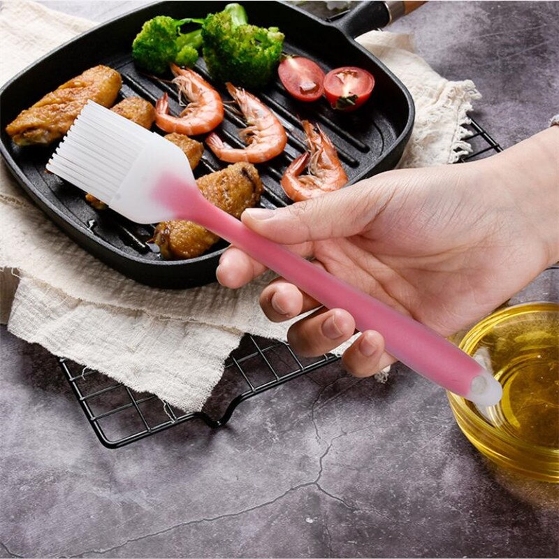 Pincel de silicona para repostería, brocha aplicadora de aceite para repostería de pan pastel, herramientas de cocina de seguridad para parrilla de barbacoa