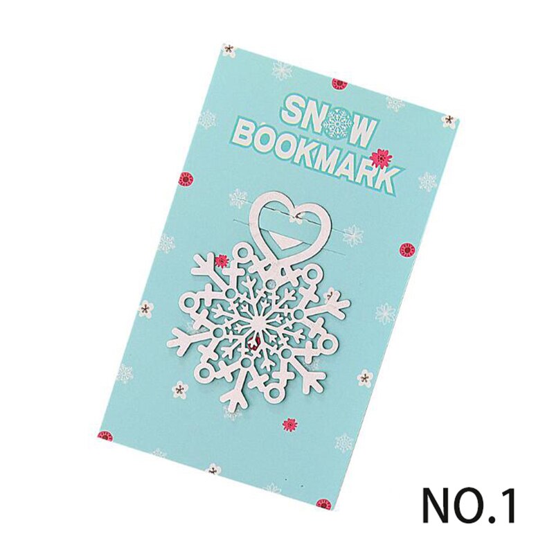 Metall Blume Lesezeichen Edelstahl Schneeflocke Buch Seite Marker wie Weihnachten 30 teile/los: Nein.1