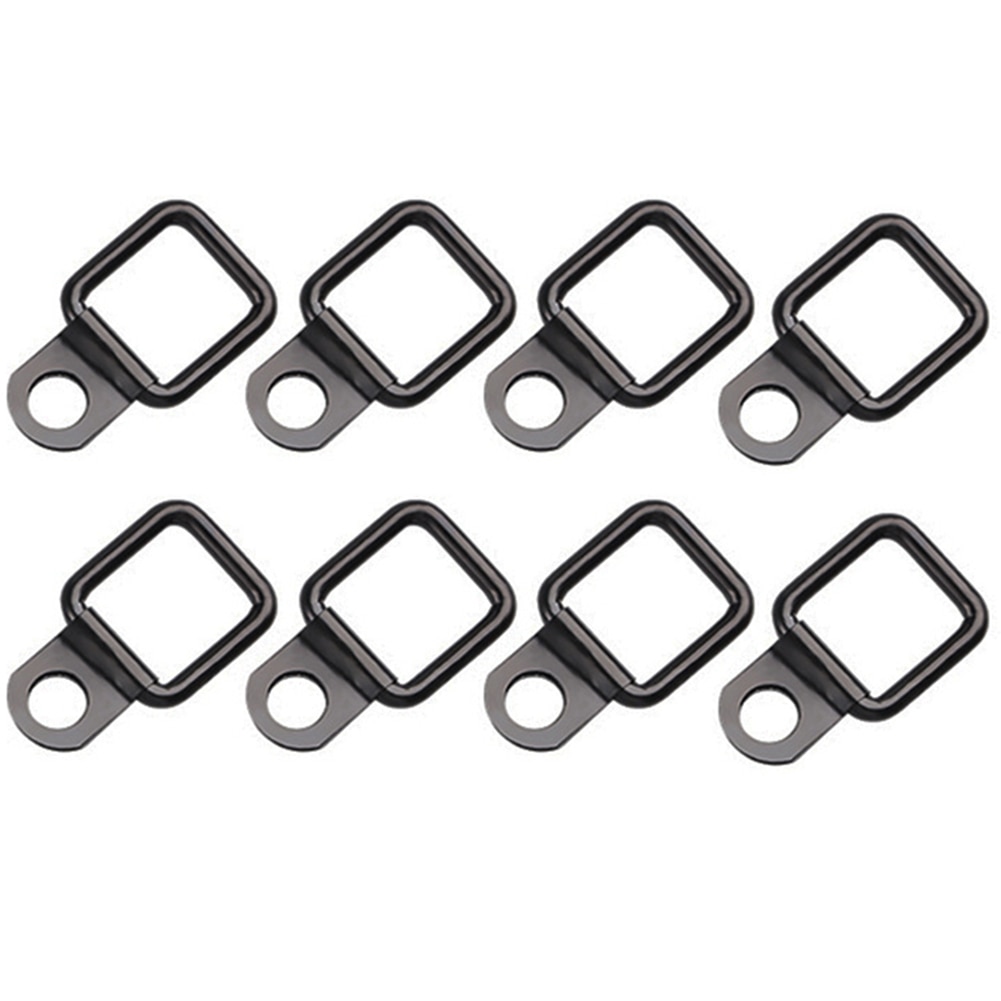 8pcs Iron D Rings Trunk Cargo Hardware Quick Release Car Interior Tie Downs Anchors Portable Practical Anti Rust For Jeep