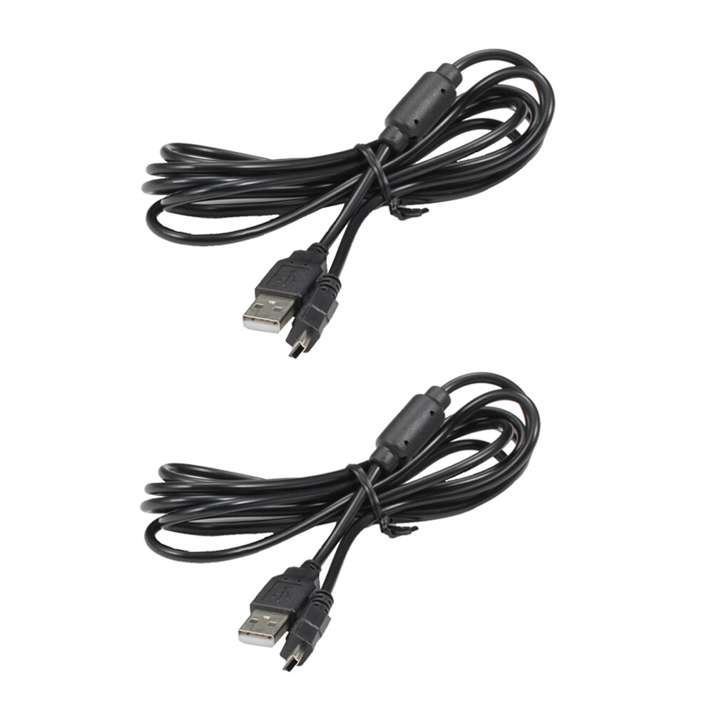 1.8 m/ 5.9ft USB Charge Cable for PS3 Wireless Controllers with Ring USB Charge Cable for PlayStation 3 Game: 2Pcs