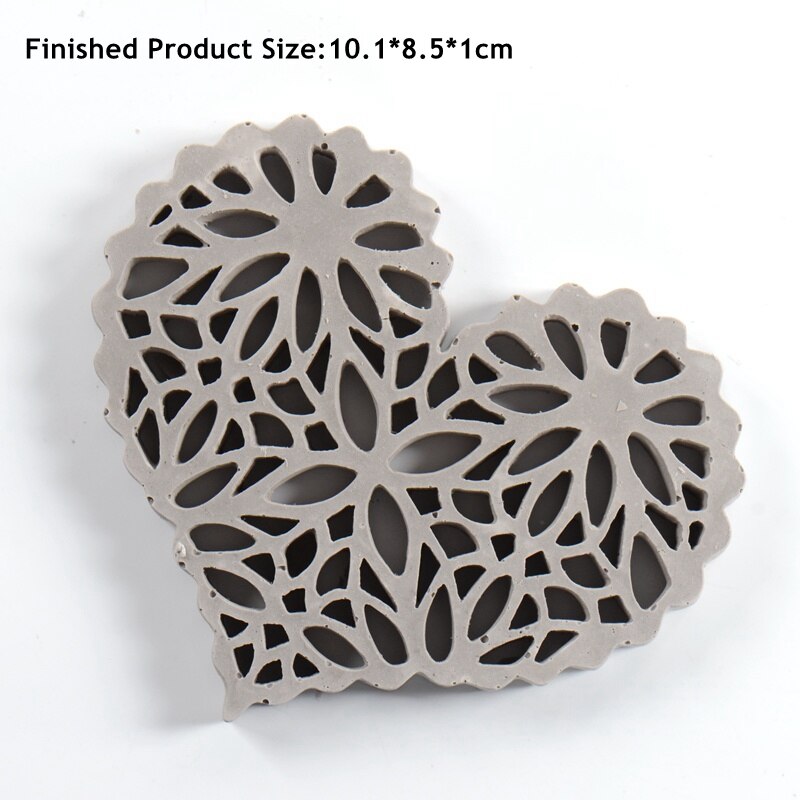 Silicone Tray Mold Christmas Snowflake Coaster Mold Concrete Holder Molds Home Cup Drink Mug Tea Coffee Pad: SH0272