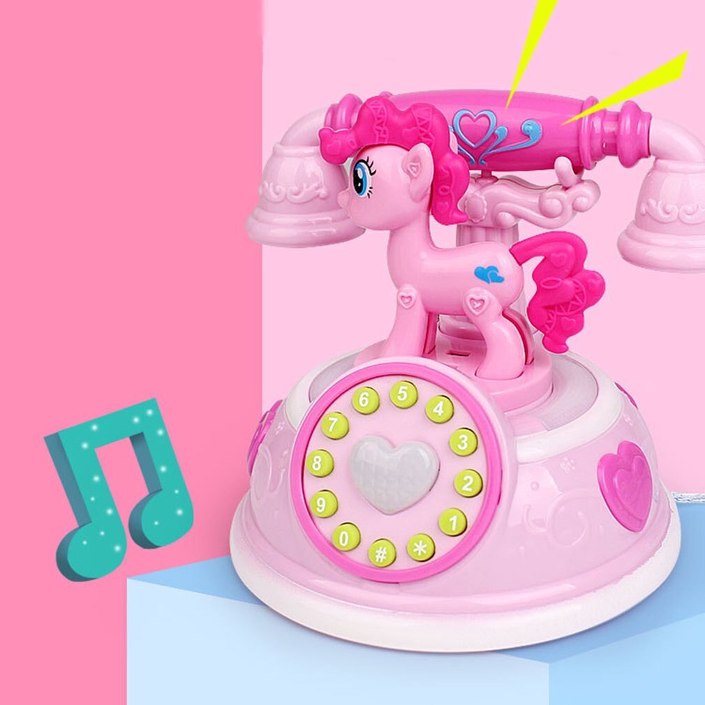 Retro Telefoon Vroege Onderwijs Verhaal Machine Multi-mode Simulatie Telefoon Meisje Speelgoed