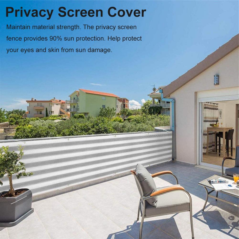 Privacy screen cover vandtæt multifunktion solbeskyttelse cover skjold privacy screen hegn 1 x 5m til haven baghave