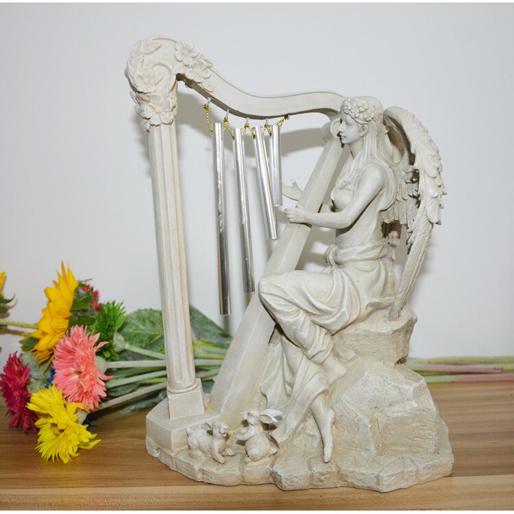 Tuin Wind Chime Angel met Harp Windgong