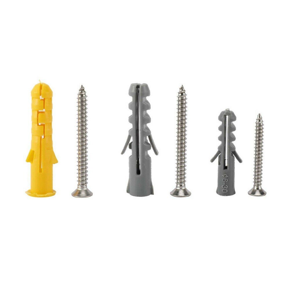 482pcs Wall Plug Assorted Raw Rawl Plugs With Tapping Screws Set M3.5 M4.2 M5 M6 M3.5 M4.2 M6 Self-tapping Screws