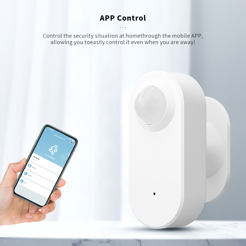 IHSENO Tuya Zigbee/Wifi Sensor de presencia de movimiento humano aplicación remota Control detección PIR para decoración inteligente del hogar alarma de seguridad