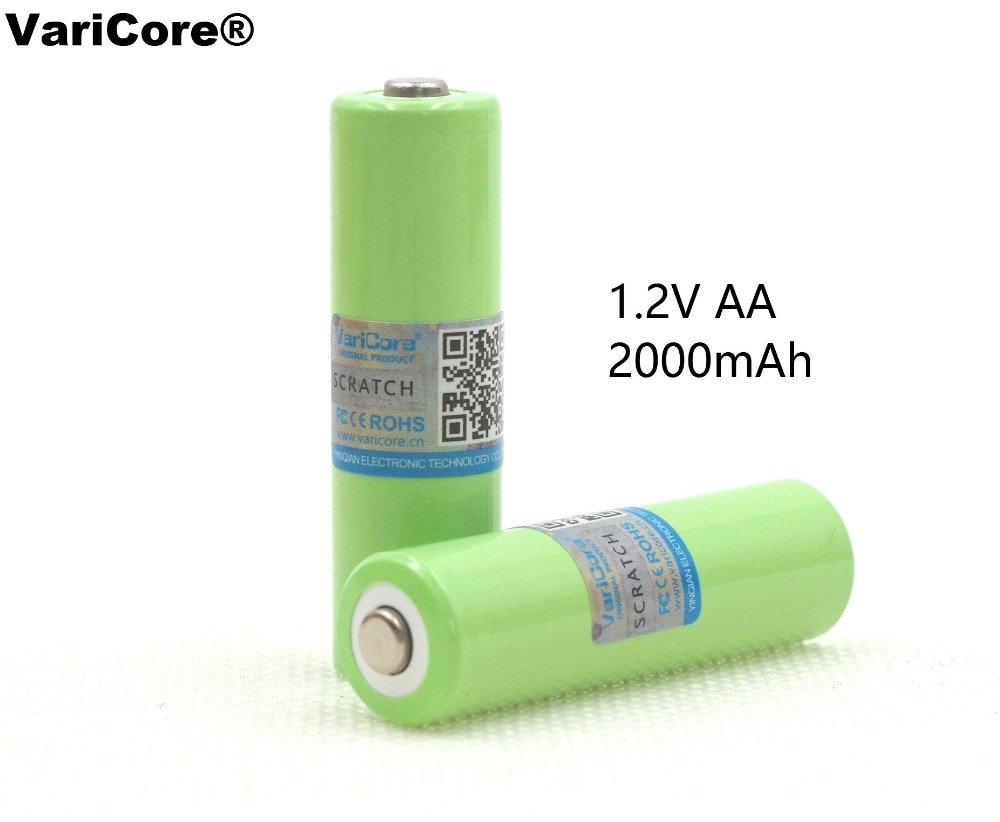 Varicore Aa Ni-Mh Batterij 2000Mah 1.2V Oplaadbare Batterij Hoge Capaciteit Camera/Microfoon/Muis/Speelgoed Batterijen
