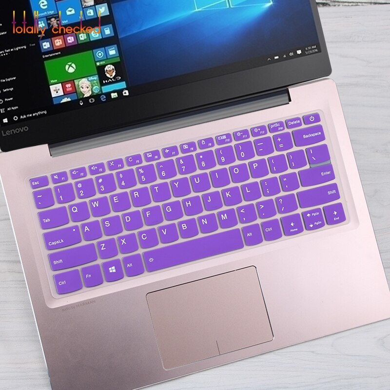 Pour lenovo ideapad c340-15iil c340-15iwl C340 15iil 15iwl 15 15.6 pouces C340-15 ordinateur portable Silicone clavier couverture peau protecteur: purple