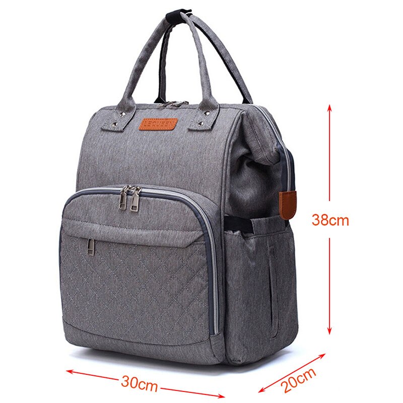 Lequeen Plaid Baby Luier Tas Extra Grote Moederschap Mama Rugzakken Waterdichte Wandelwagen Rolstoel Luier Rugzak Voor Mama Reizen