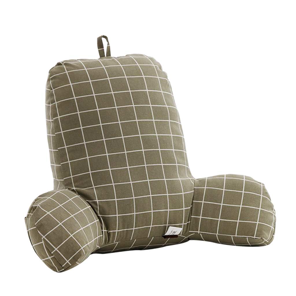 bequem Lesen Kissen Bettruhe Stuhl Sofa Bett Unterstützung von Lenden & Zurück, Feder Samt Gefüllt für Atmungsaktive Komfortable