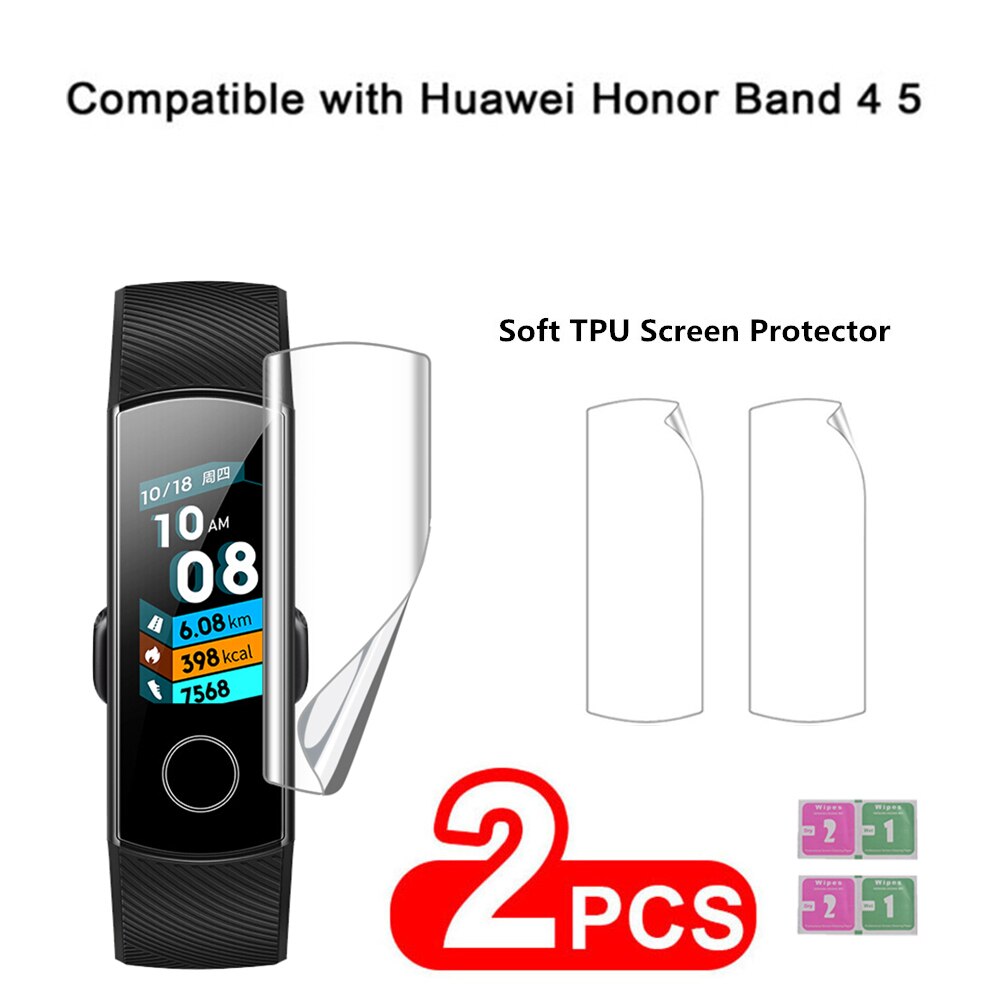 Handgelenk Gurt Für Huawei Honor Band 4 Strap Silikon Armband Armband Für Huawei Ehre Band4 Band 5 Strap Mit Schutzhülle film: Screen Film 2PC